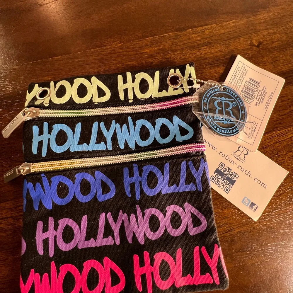 New Robin & Ruth Hollywood pencil case with 2 compartments for everything